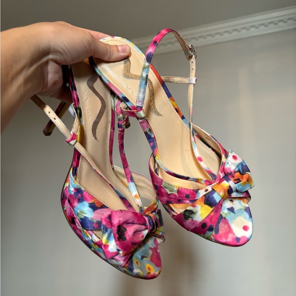 Nina multicolored pink heels - Picture 2 of 6